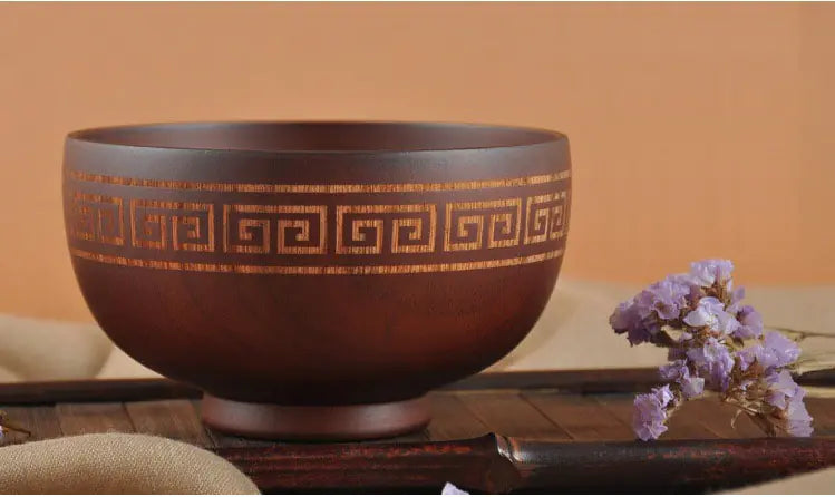 Mongolian Wooden Craft Bowl for Tableware