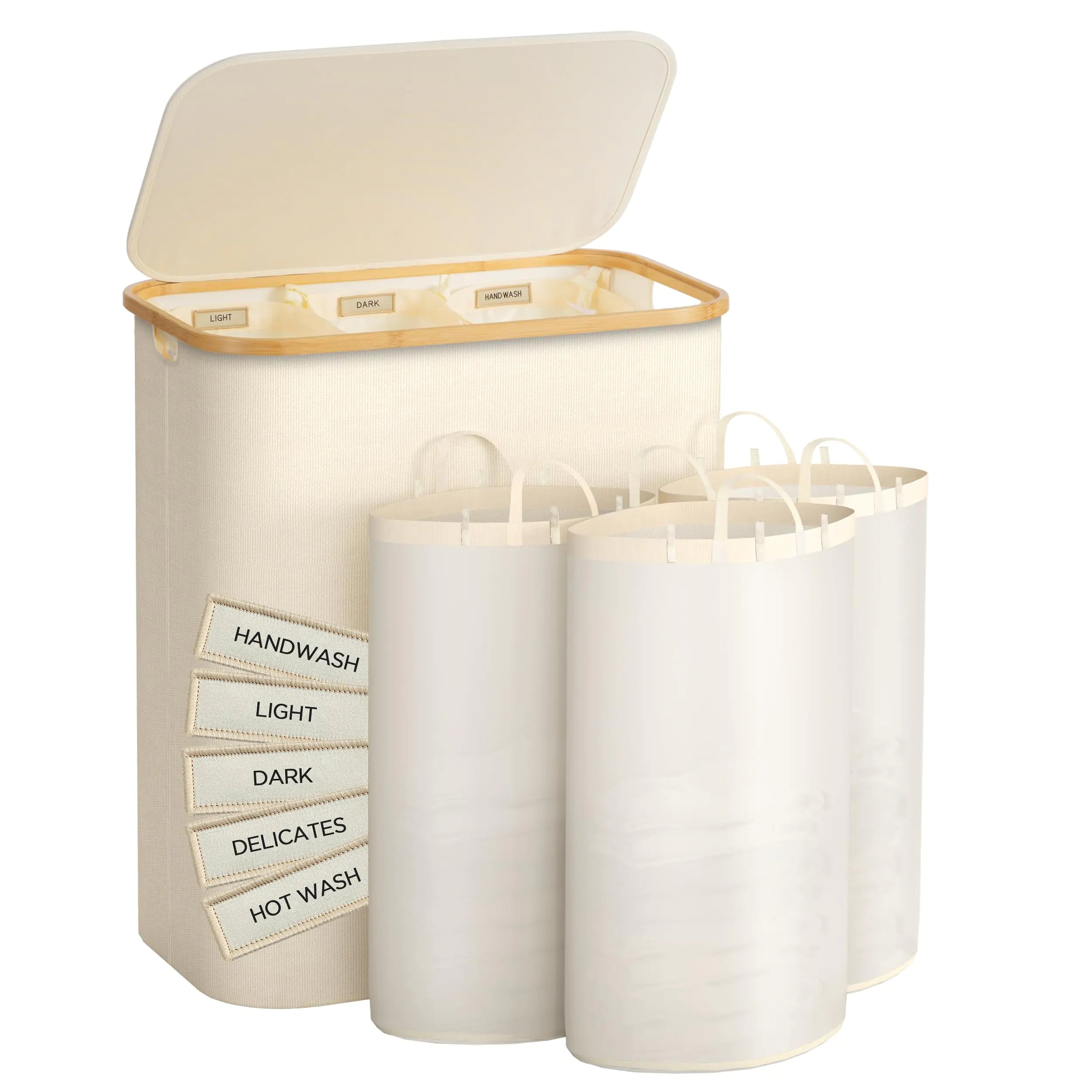 Famyards 3- Sectional Laundry Hamper