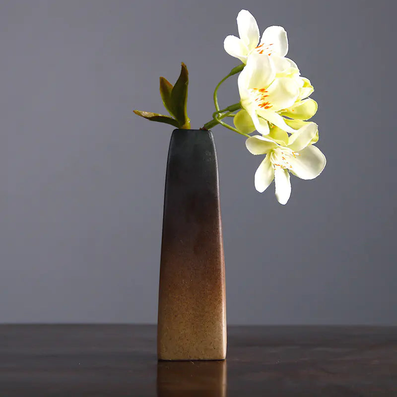 Vintage Ceramic Zen Flower Vase
