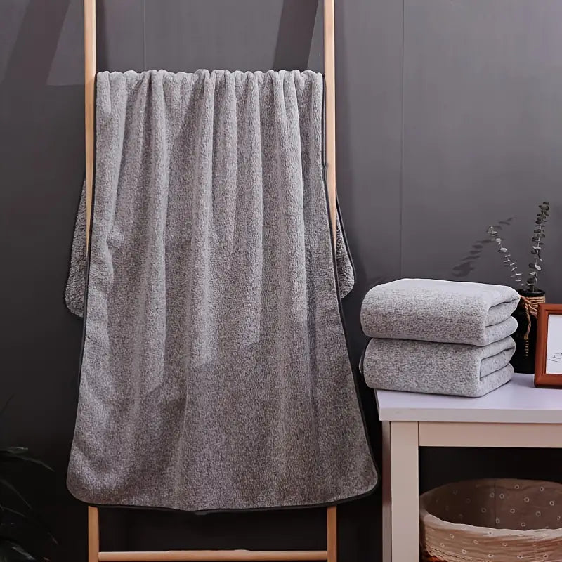 Bamboo Charcoal Coral Fleece Bath Towel
