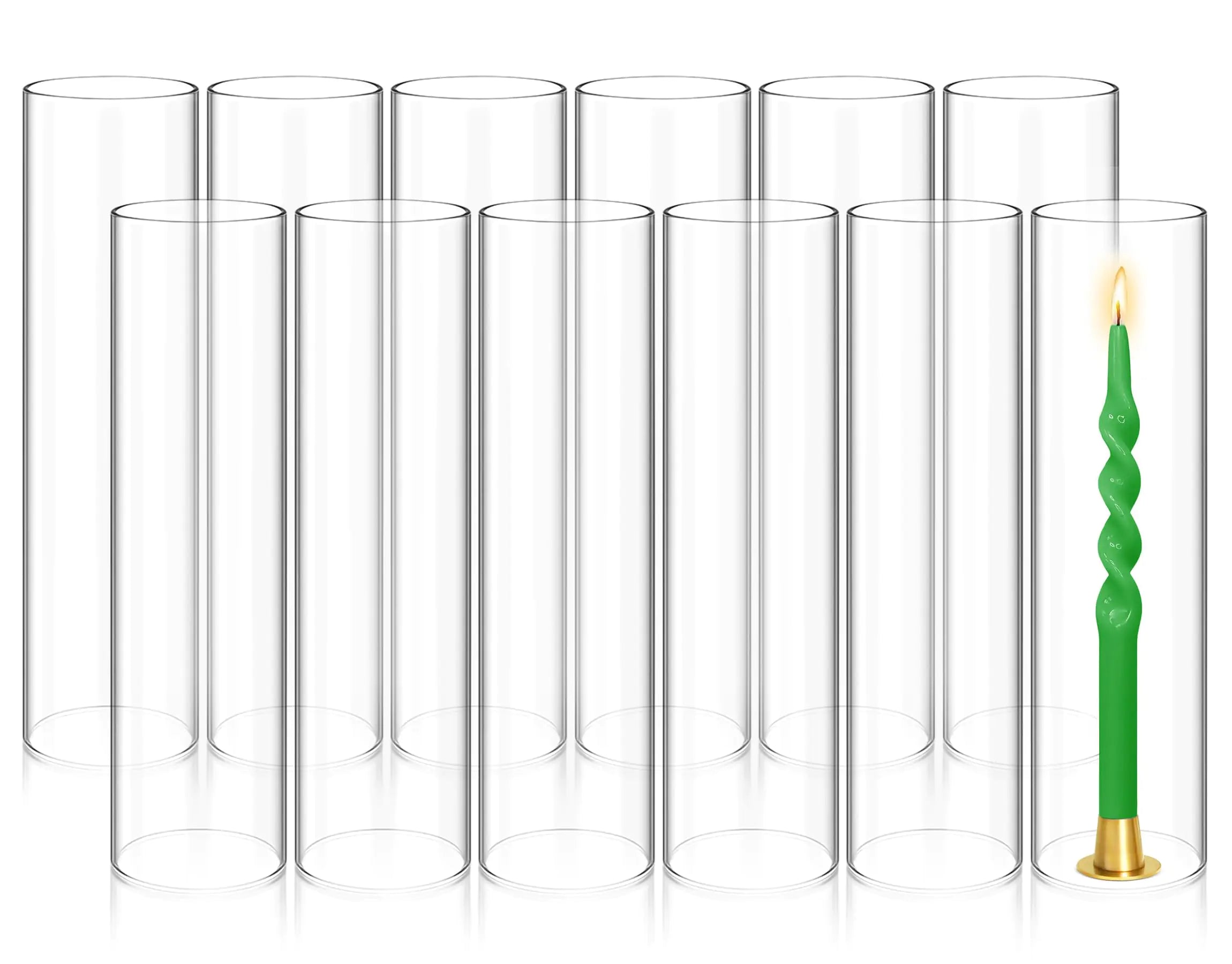 Showgeous 12 PCS Hurricane Candle Holder
