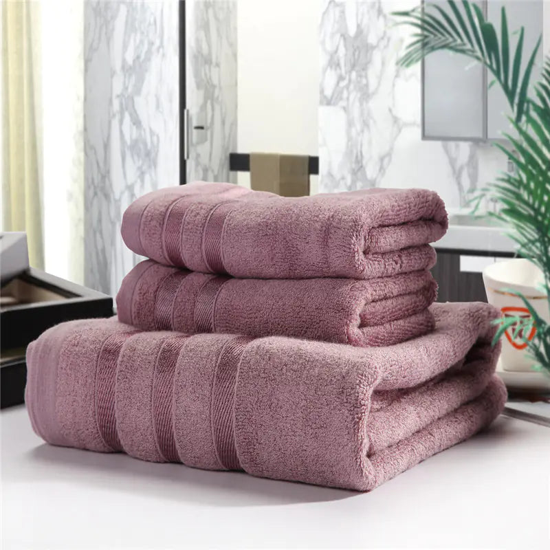 Bamboo Fiber Bath Towel Set