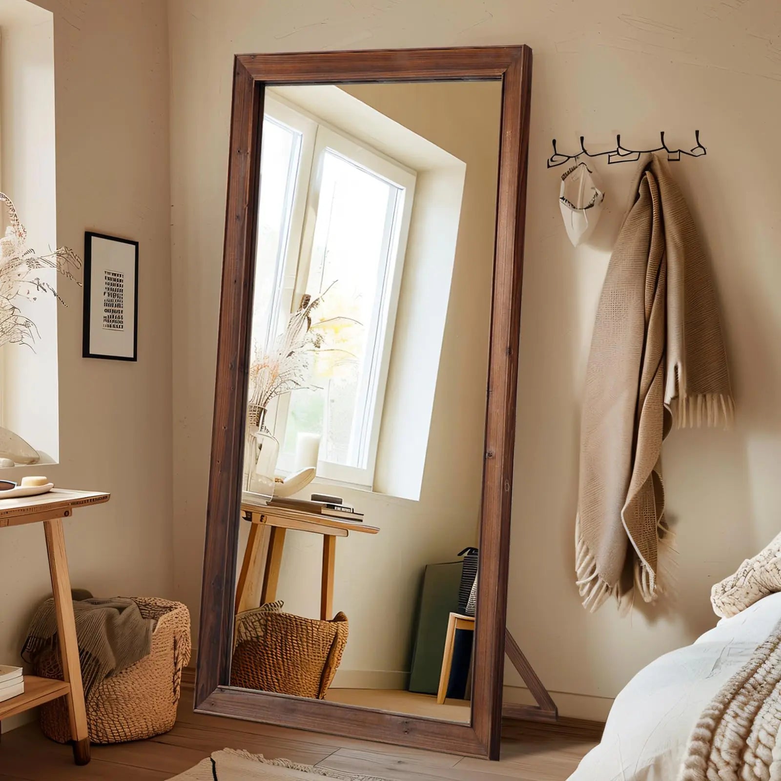 MELOMOIR Rustic Farmhouse Full Length Mirror
