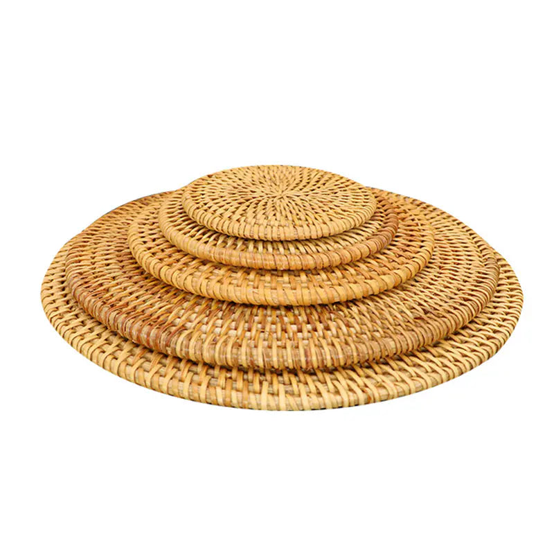 Rattan Placemats Set - 6 Pieces