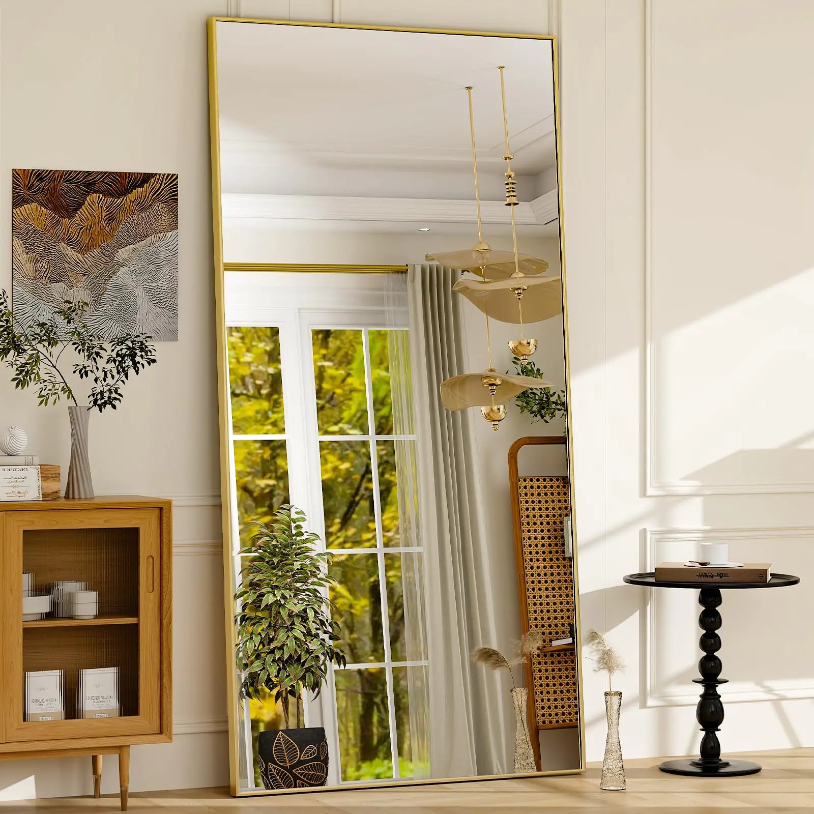 GLSLAND Full Length Mirror Extra Large Hanging Rectangle Mirror