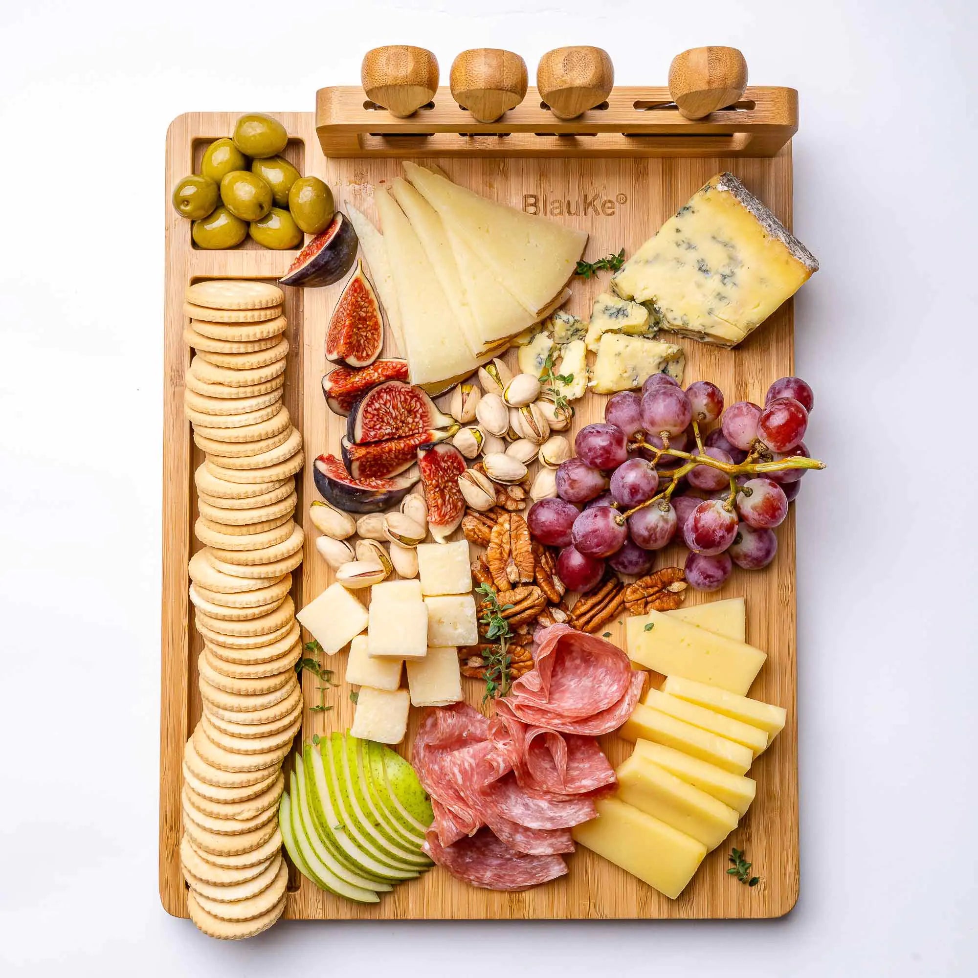 Bamboo Cheese Board and Knife Set