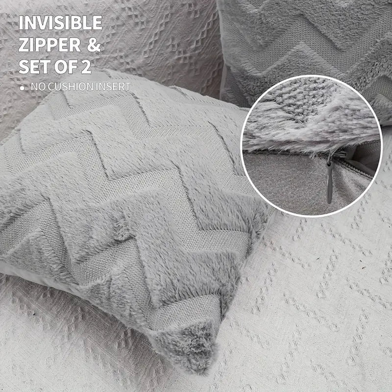 Wavy Pattern Decorative Pillow Cover