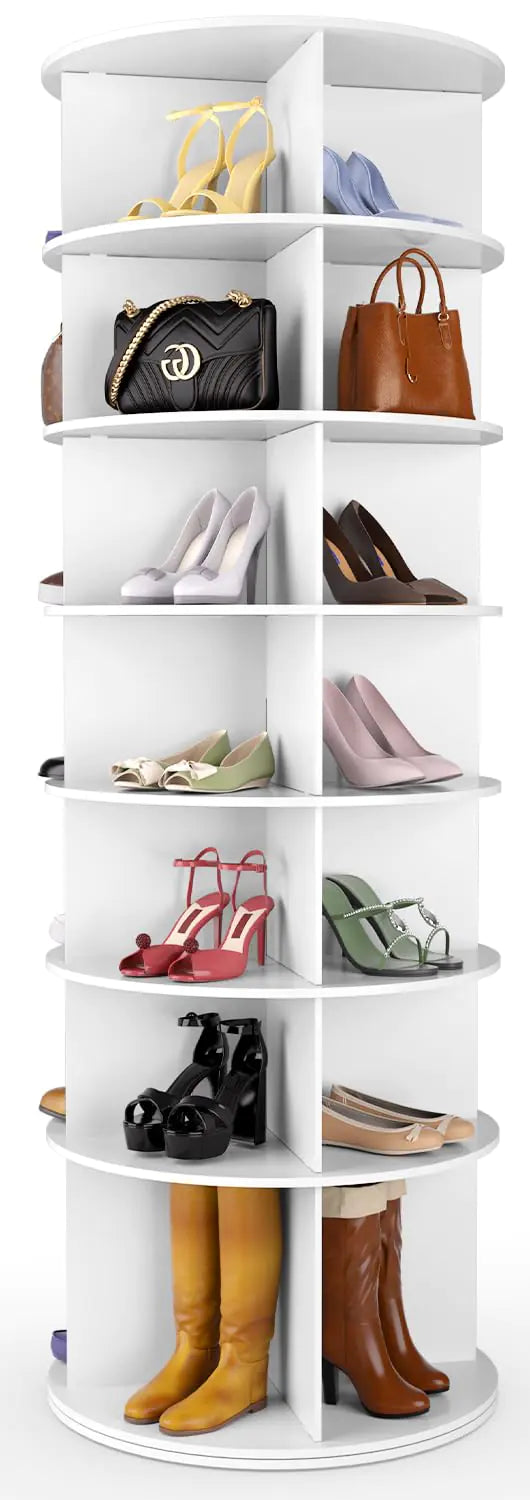 Nidouillet 7 Tier Rotating Shoe Rack Tower