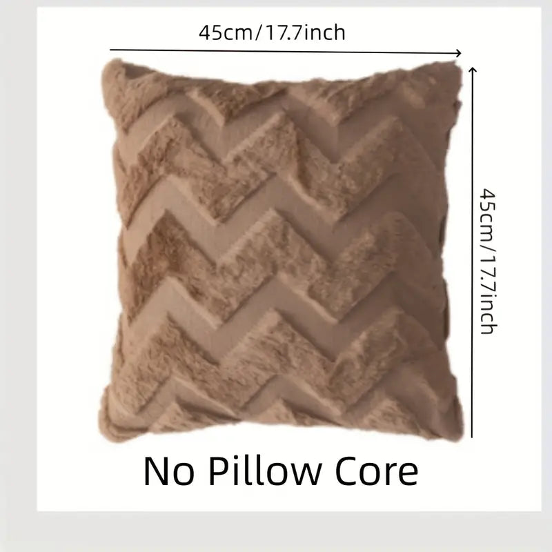 Wavy Pattern Decorative Pillow Cover