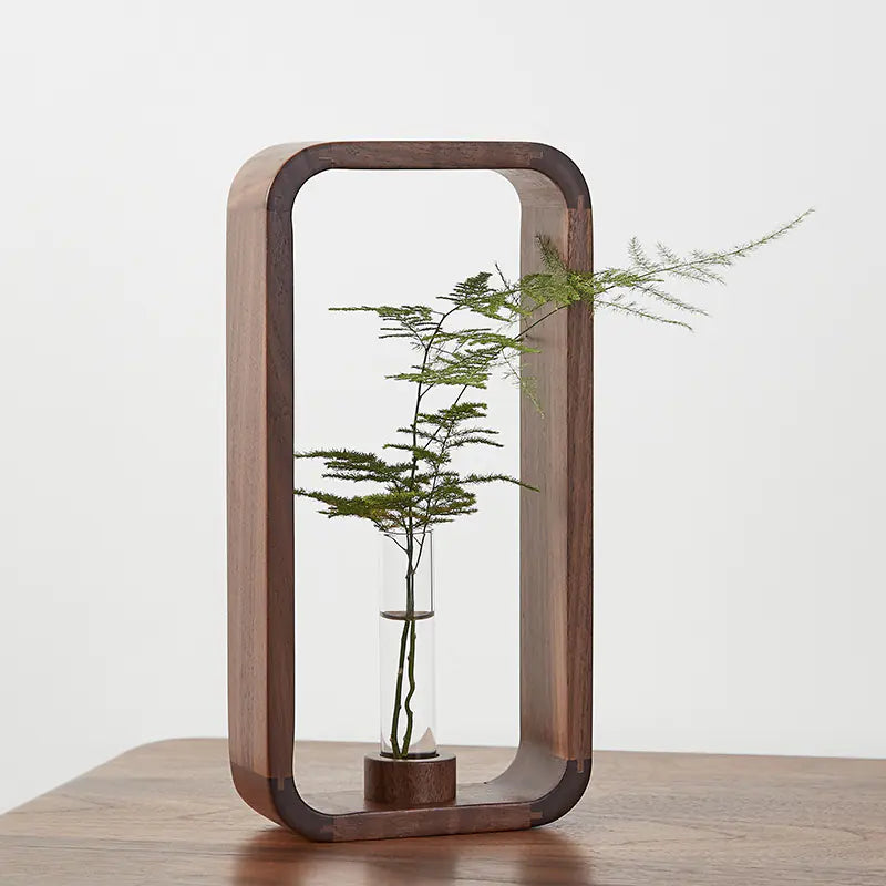 Transparent Glass Vase for Water Plants - Zen Style