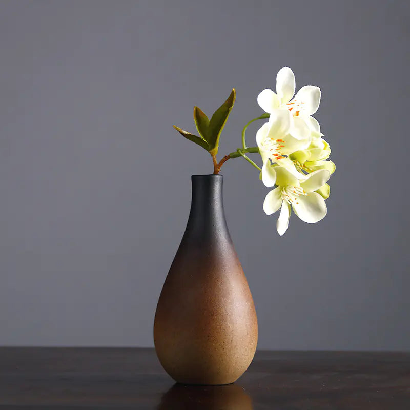 Vintage Ceramic Zen Flower Vase