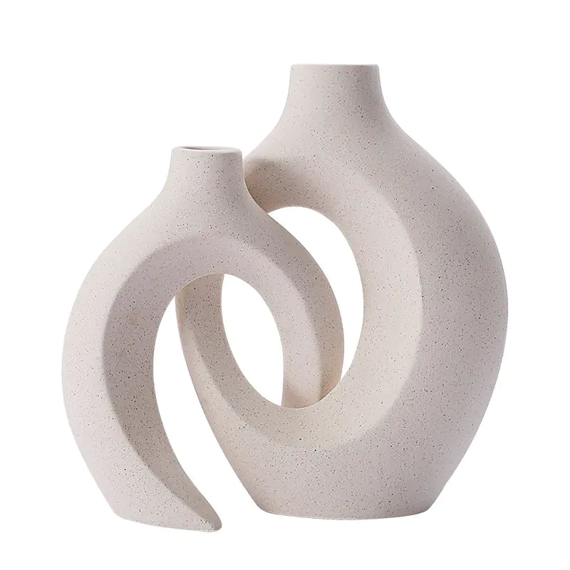 European Ceramic Vase Set - Minimalist Home Decor