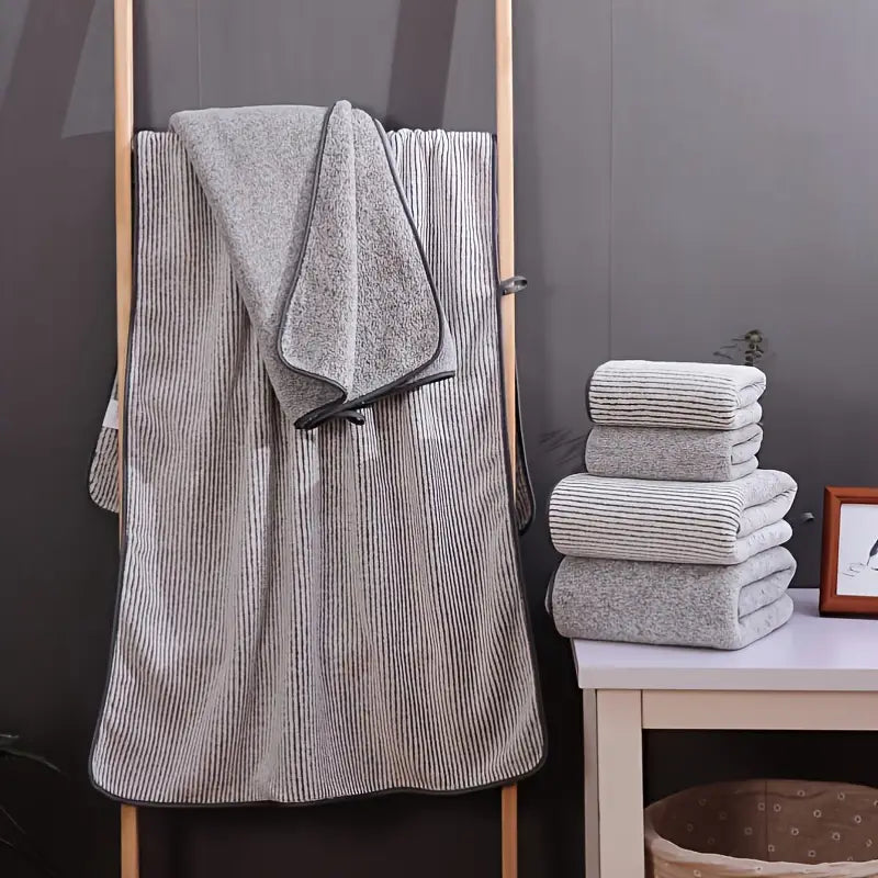 Bamboo Charcoal Coral Fleece Bath Towel
